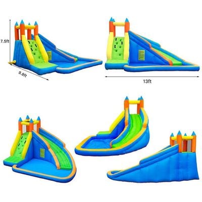 MYTS Inflatable Bounce House Jumping Castle Water Slide Outdoor Indoor For Kids